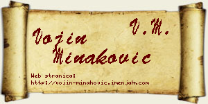 Vojin Minaković vizit kartica